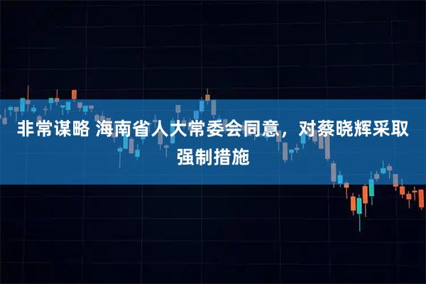 非常谋略 海南省人大常委会同意，对蔡晓辉采取强制措施